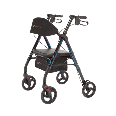 ROYAL DLX ADJ HEIGHT ALUMINUM ROLLATOR