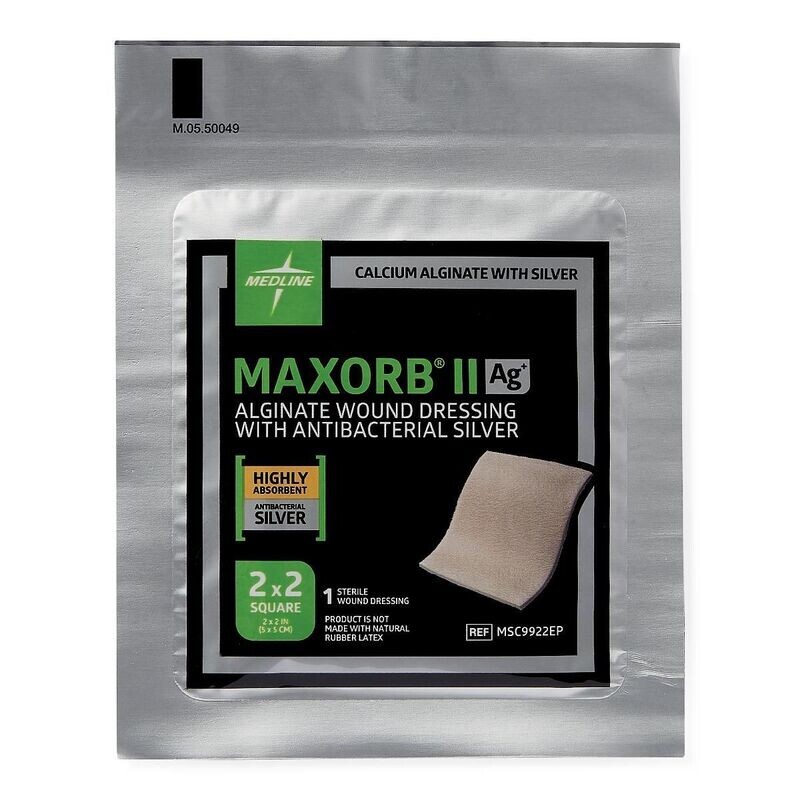 MAXORB II SILVER ALGINATE WOUND DRESSING