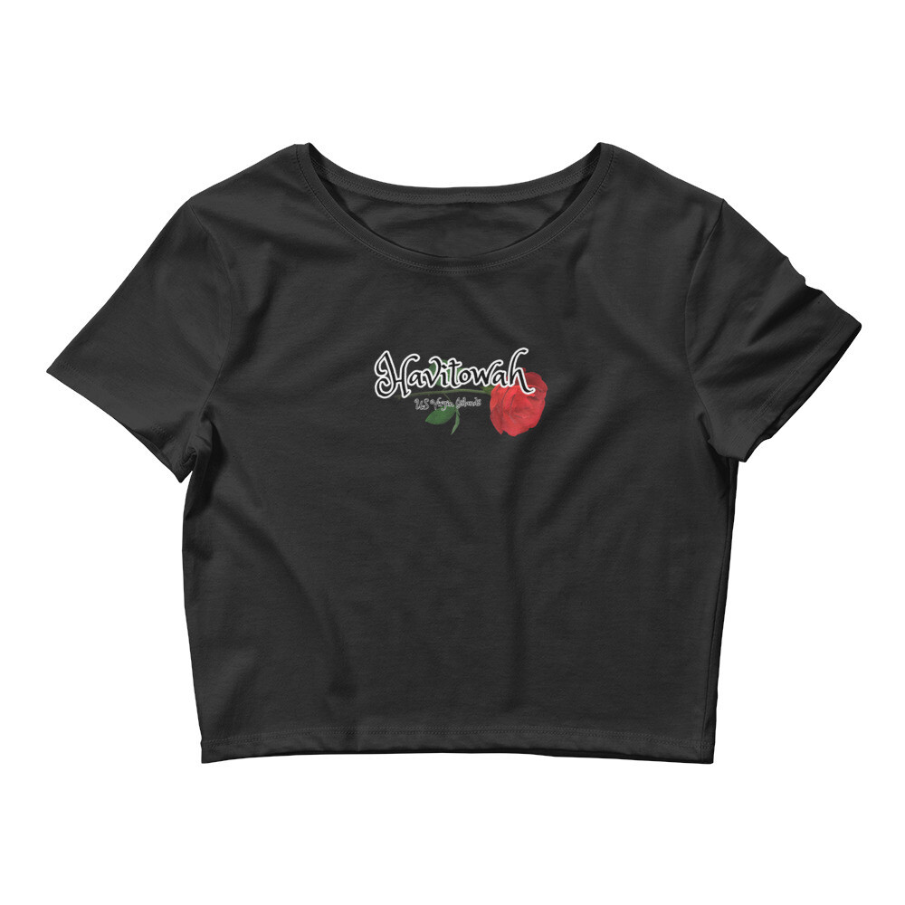 Love &amp; Loyalty Women’s Crop Tee, Color: Black, Size: XS/SM