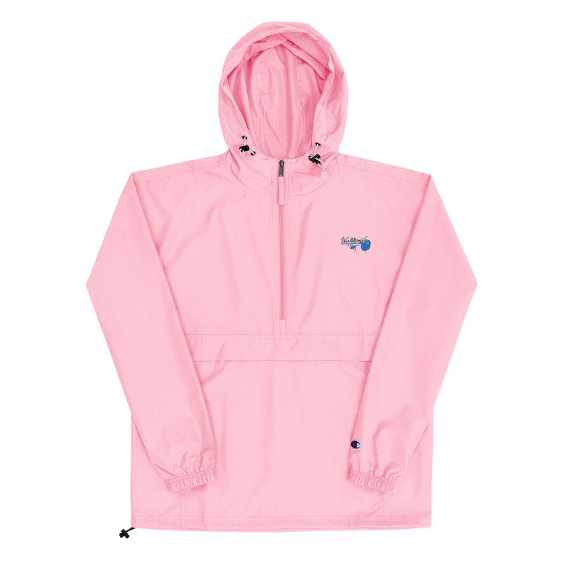 Pink Candy Embroidered Packable Jacket