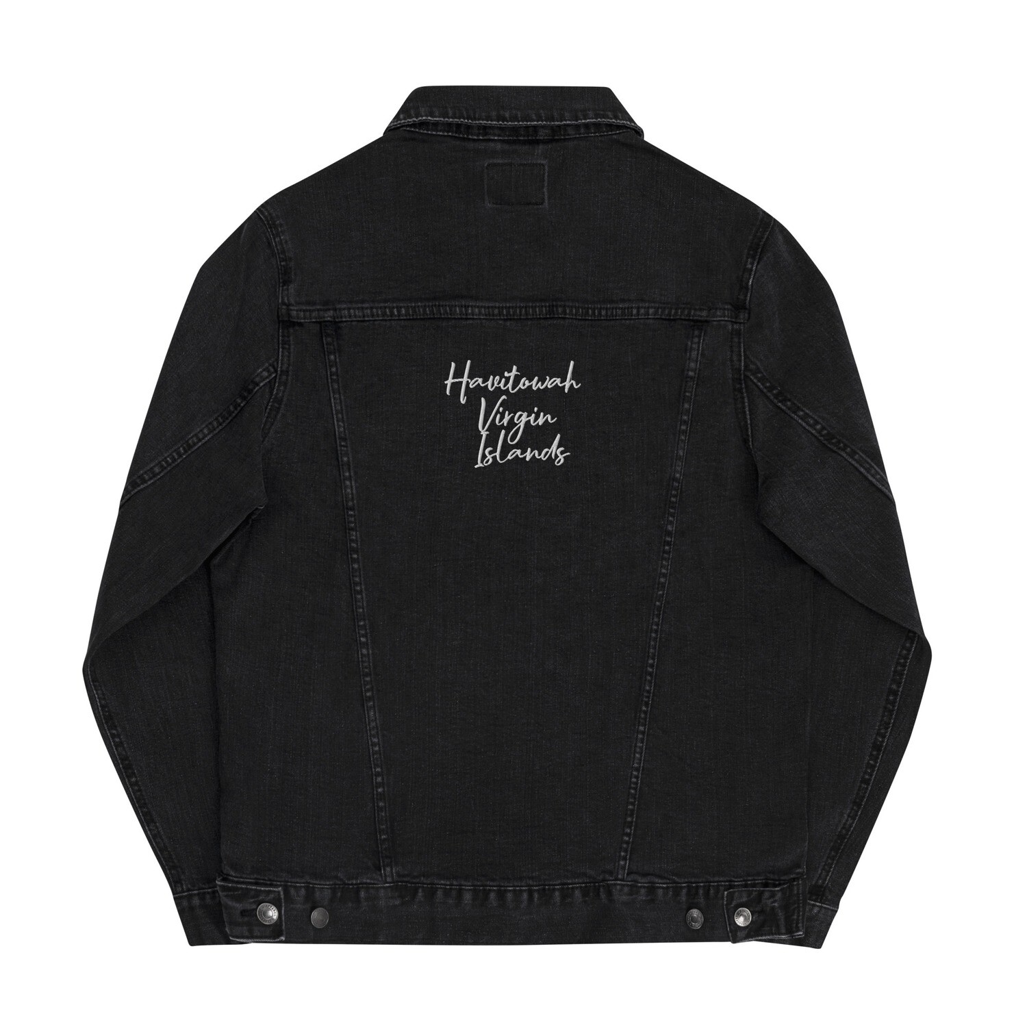 Unisex denim jacket, Color: Black Denim, Size: S