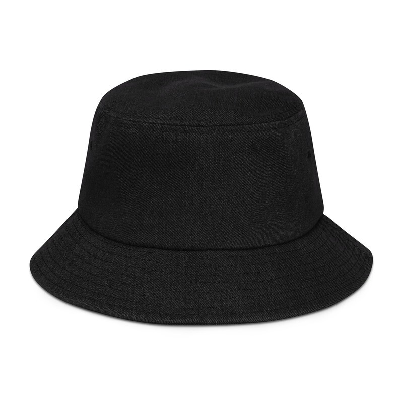 Yuh Fettin Owah? Denim bucket hat