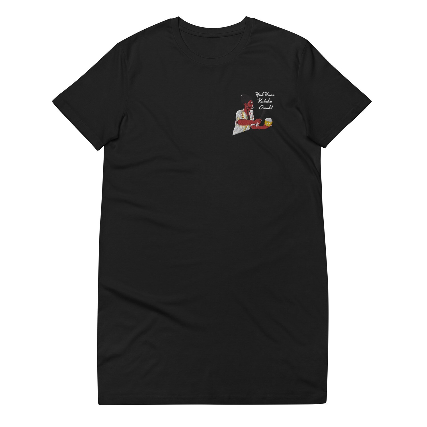 The Coconut Man Premium T-shirt Dress, Color: Black, Size: XS