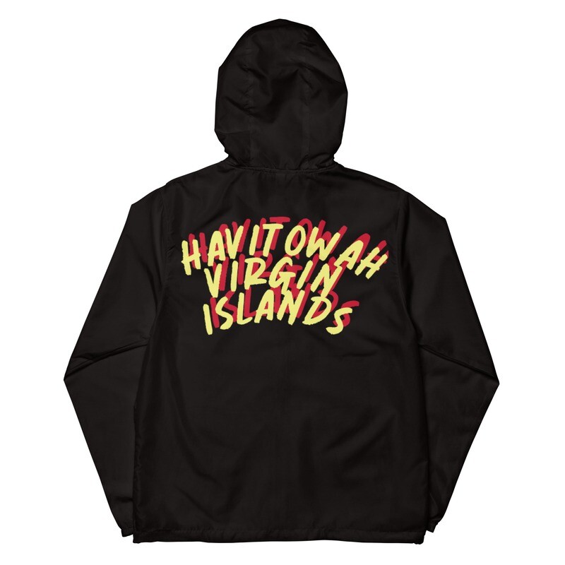 Saint Thomas lightweight zip up windbreaker