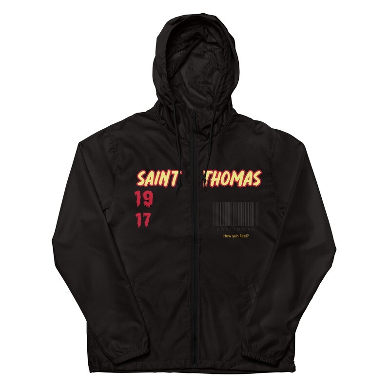 Saint Thomas lightweight zip up windbreaker