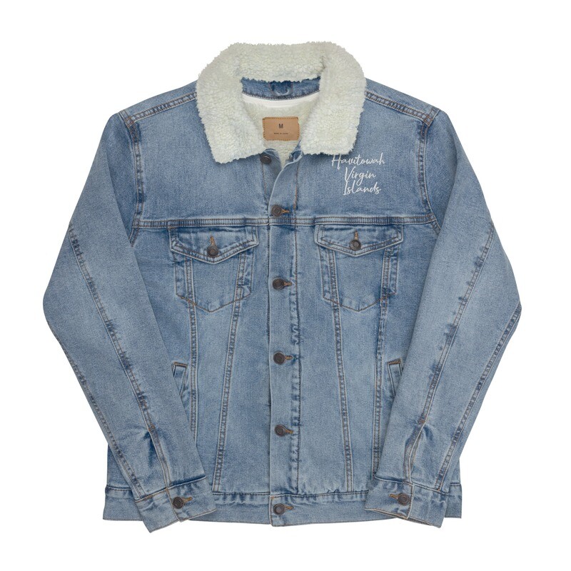 Havitowah Virgin Islands Unisex denim sherpa jacket