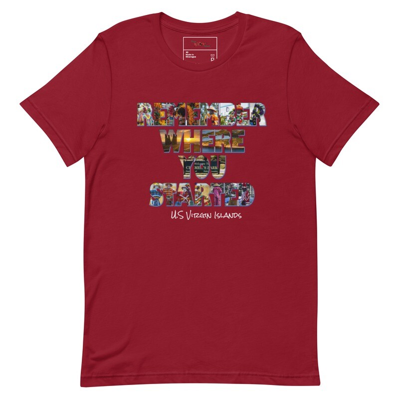 Remember Where You Started Unisex t-shirt