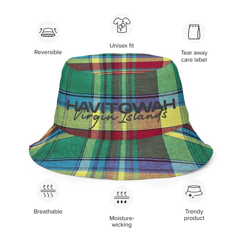  Madras Reversible bucket hat