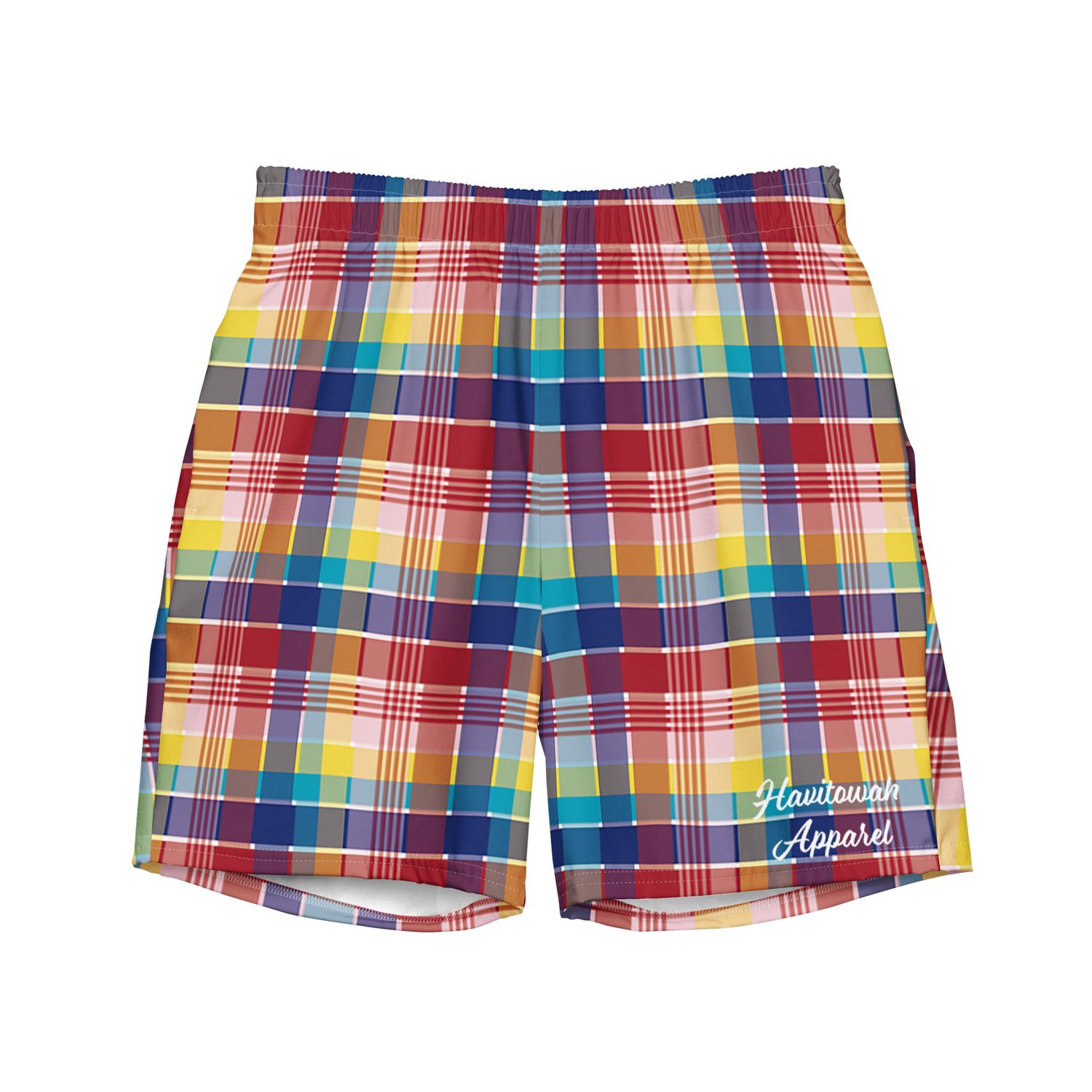 Madras Recycled Swim Trunks