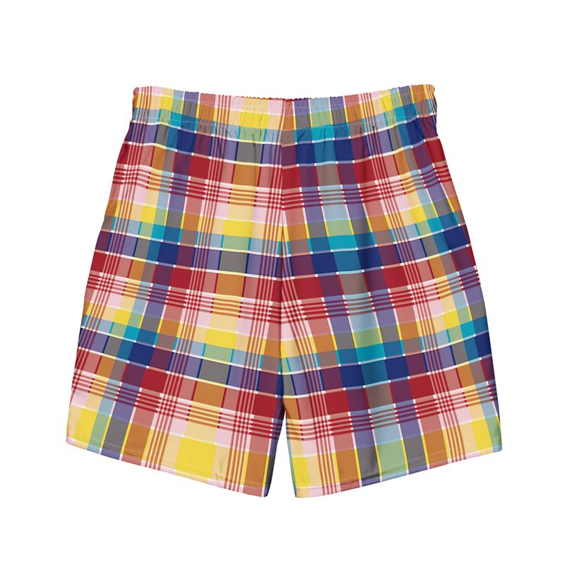 Madras Recycled Swim Trunks