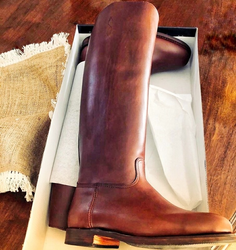 Custom made leather boots