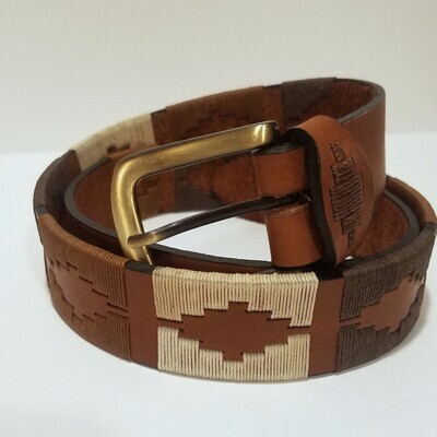 Leather stitched Polo Belt Suelo 105CM (38-40")