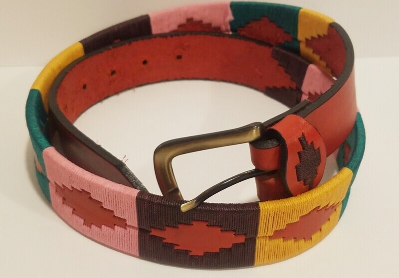 Leather stitched Polo Belt Her 85CM (30-32&quot;)