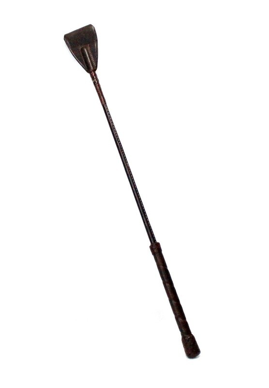 Leather whip Pacetera Espresso 27&quot;