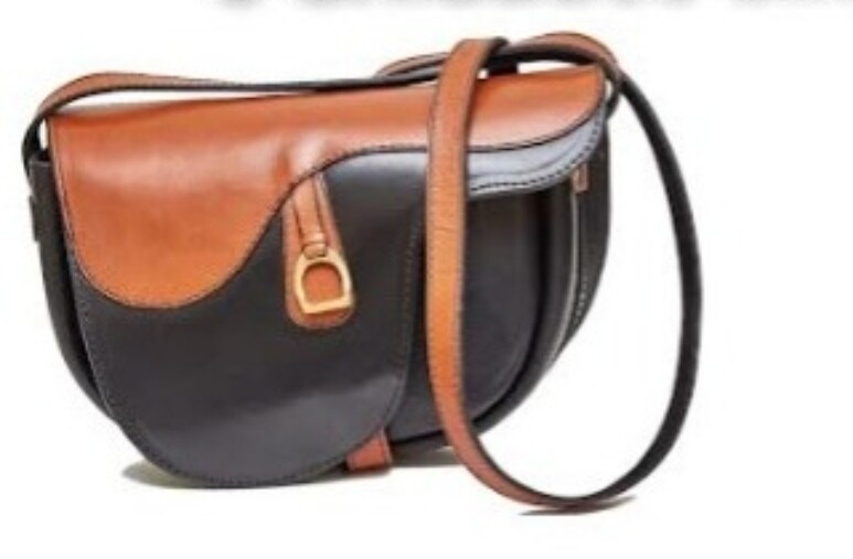 Ara Saddle alike purse brown and black