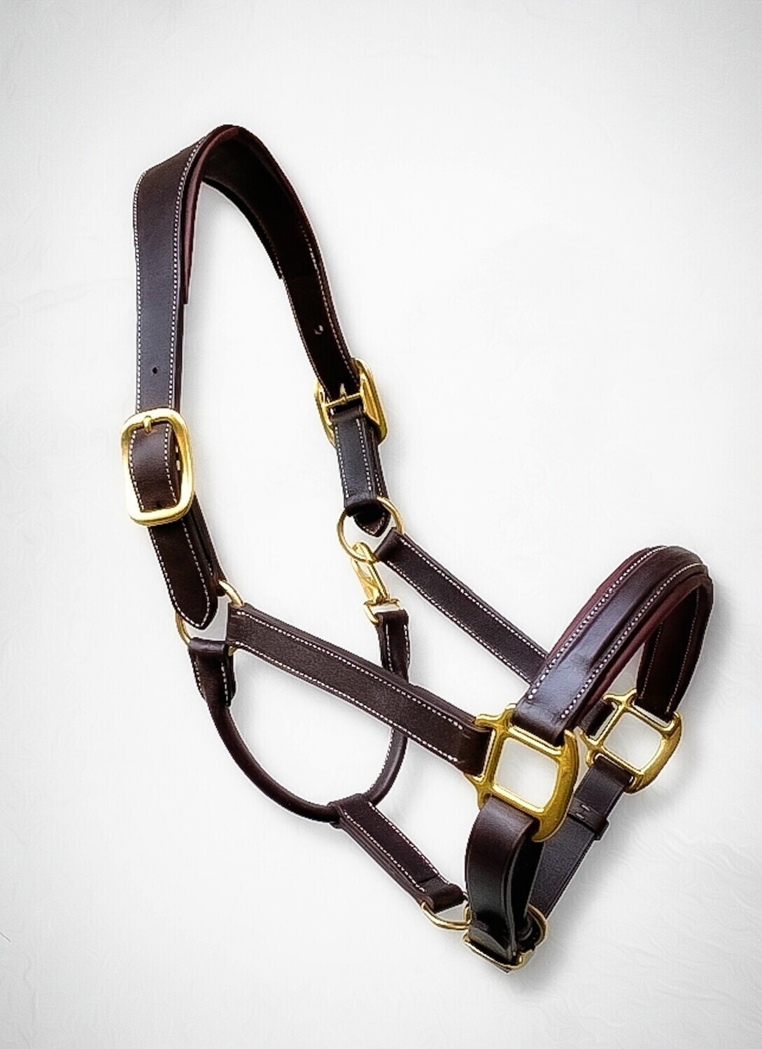 Anatomical leather halter OS
