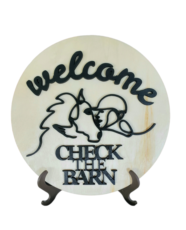 Welcome door sign