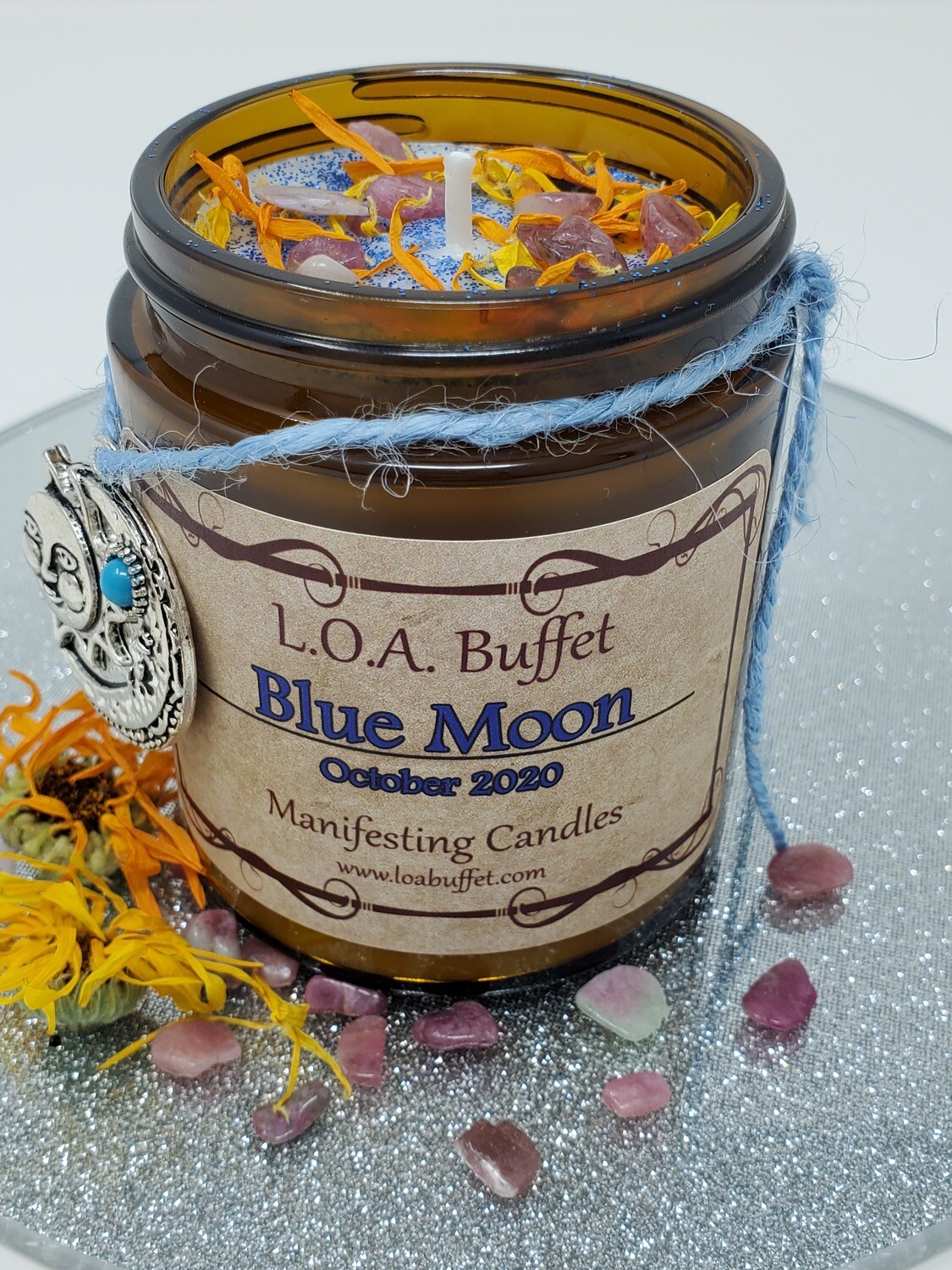 Blue Moon Candle October Candle Ritual Candle October 31st Candle Moon Candle Hand Poured Soy Blue Moon Candle October Candle Ritual Candle October 31st Candle Moon Candle Hand Poured Soy