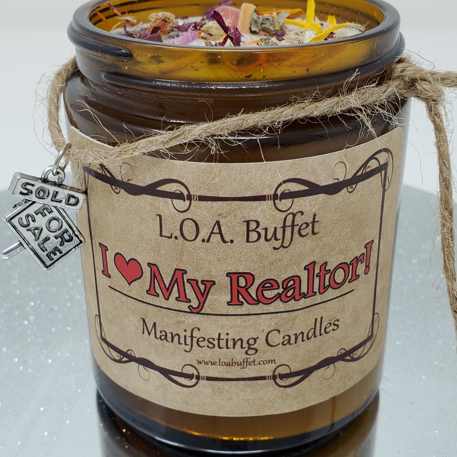 I Love My Realtor Candle, Perfect Gift For Your Realtor to say "Thank You!" From a Seller