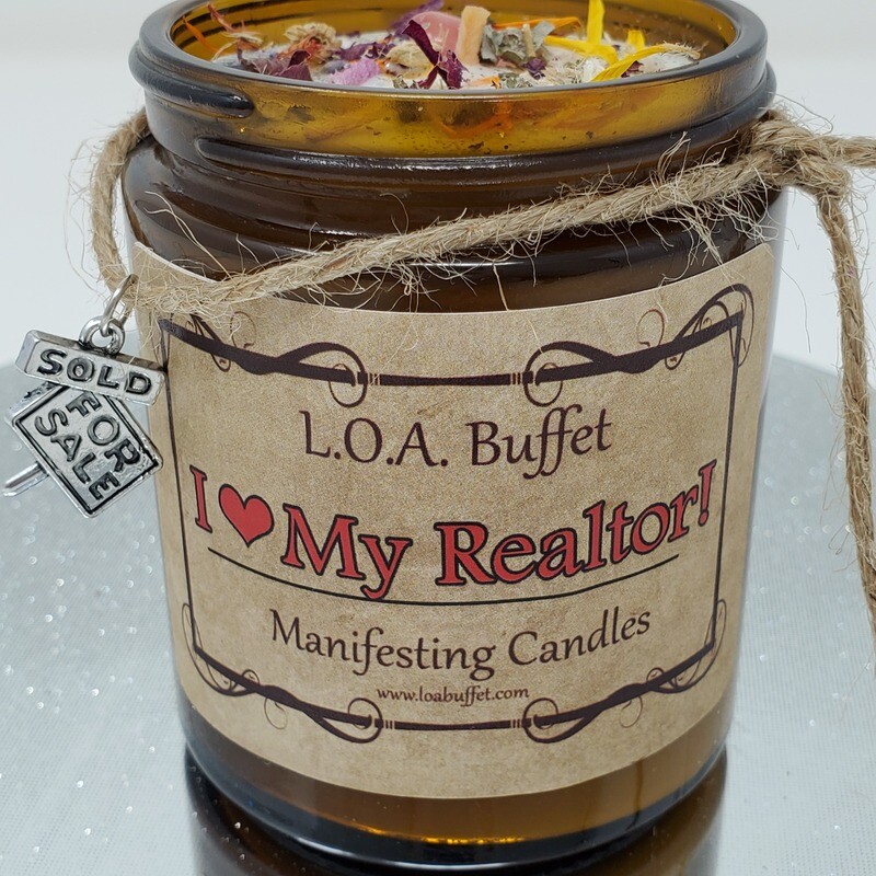 I Love My Realtor Candle, Perfect Gift For Your Realtor to say &quot;Thank You!&quot; From a Seller