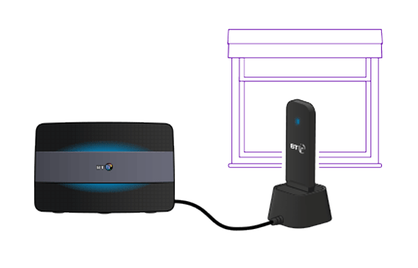 BT 4G Assure Dongle in Black - Locked to BT