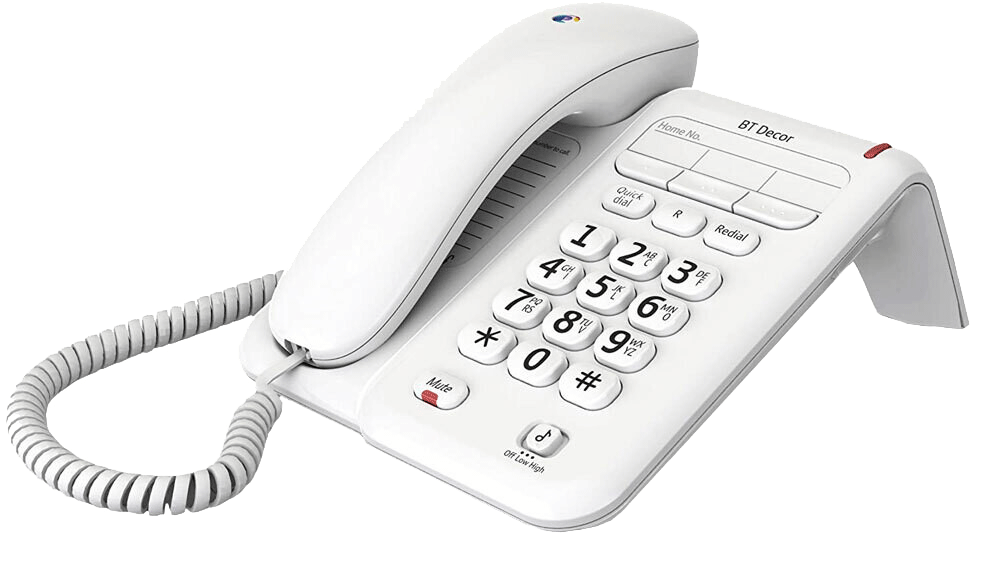 BT Decor 2100 Corded Telephone White