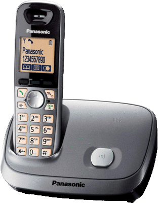 Panasonic KX-TG6511EM DECT Single Digital Cordless Phone Set Silver
