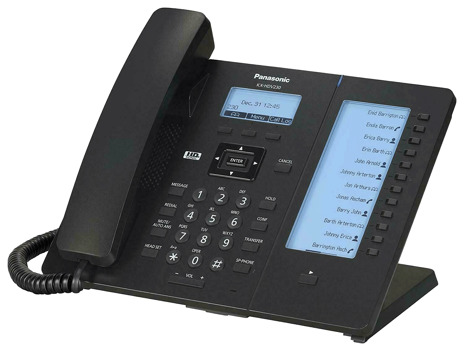Panasonic KX-HDV230 IP Desk Phone Black