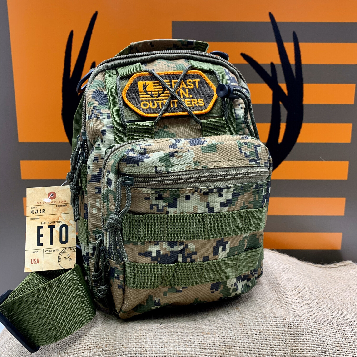 ETO TACTICAL SLING BAG (Digital Camo)