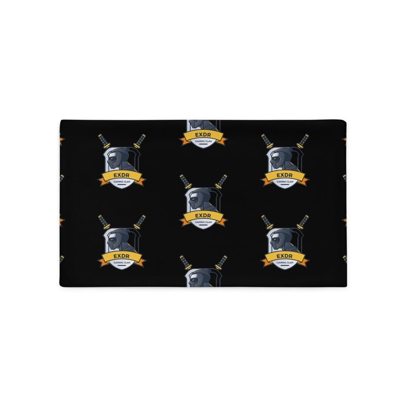 EXDR Logo Pillow Case Black
