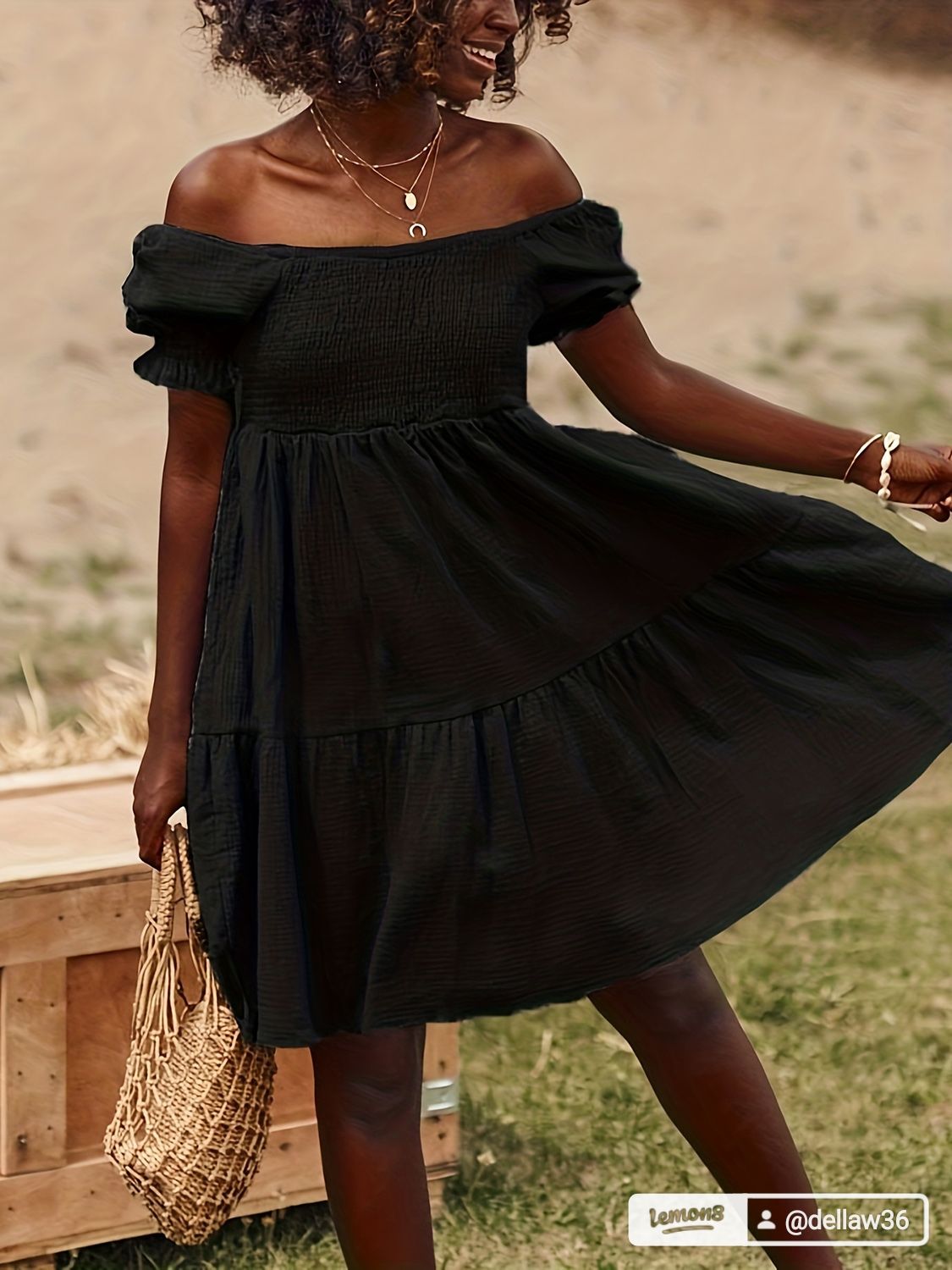 Drop Shoulder Dress