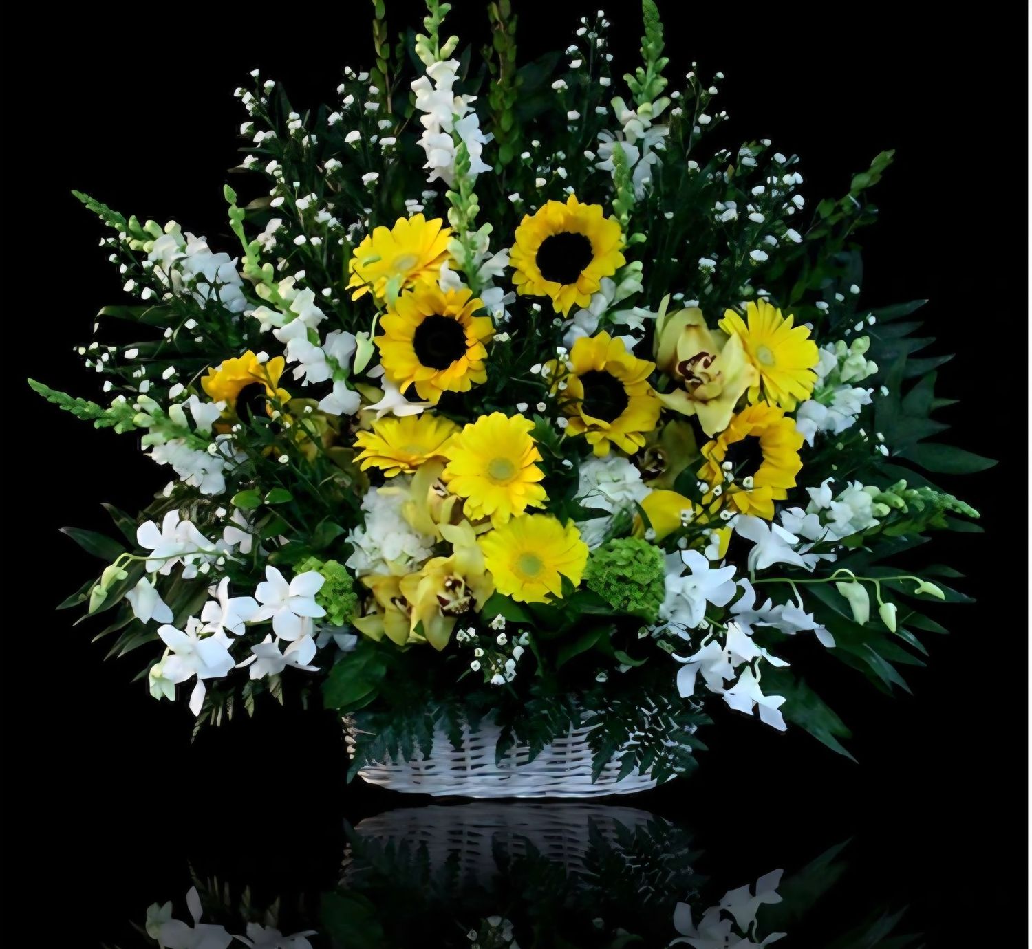 Sympathy Basket - Sunflowers Sympathy Basket - Sunflowers
