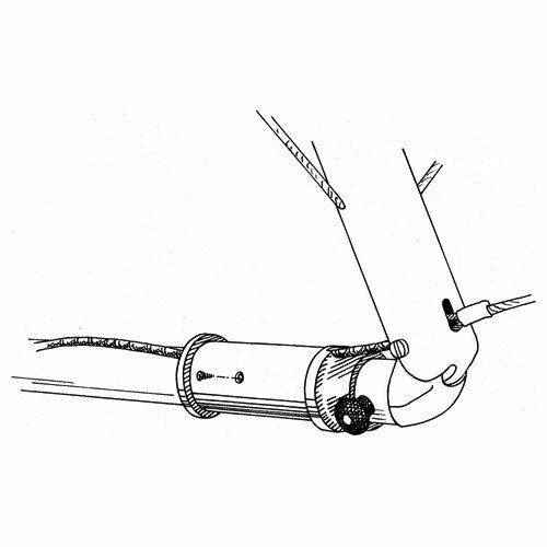ADAPTER SLEEVE (HUB) for hang gliders with LIGHTWEIGHT WHEELS