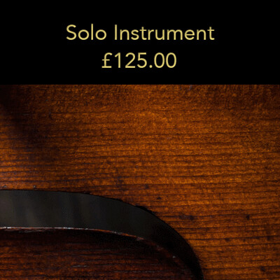 Option 1: Solo instrument (20% deposit)