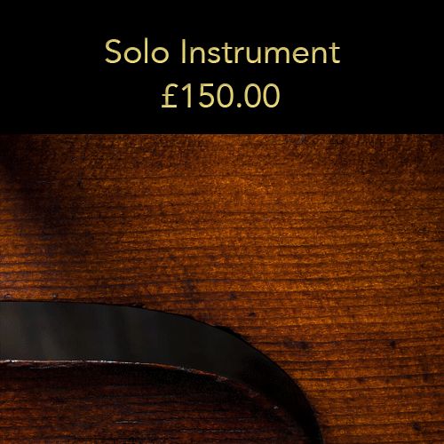 Option 1: Solo instrument (20% deposit)