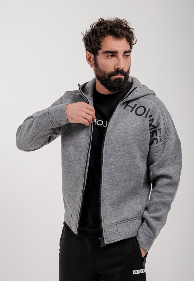 Кофта на замке HOMMES / GREY