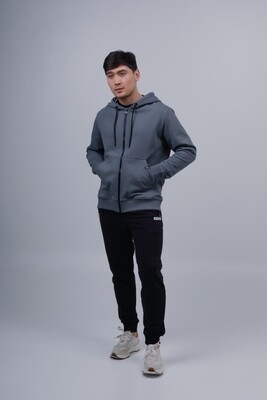 Кофта на замке NO LOGO GREY
