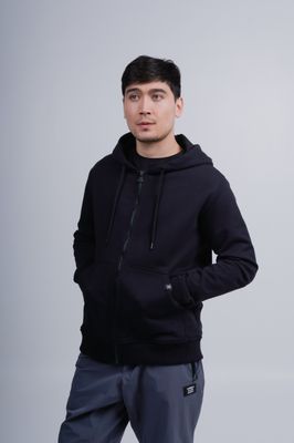 Кофта на замке NO LOGO BLACK