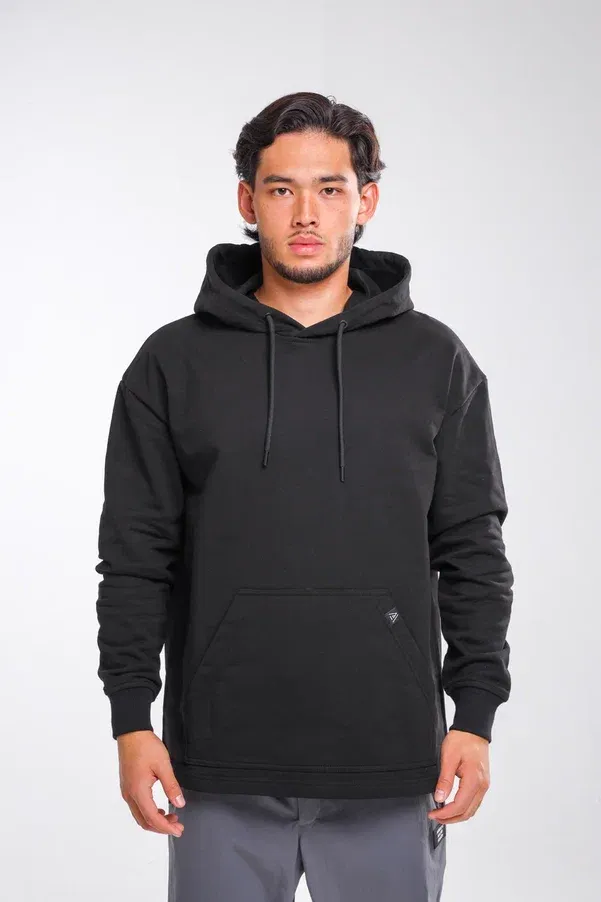 ХУДИ БЕЗ МАНЖЕТА NO LOGO BLACK ХУДИ БЕЗ МАНЖЕТА NO LOGO BLACK