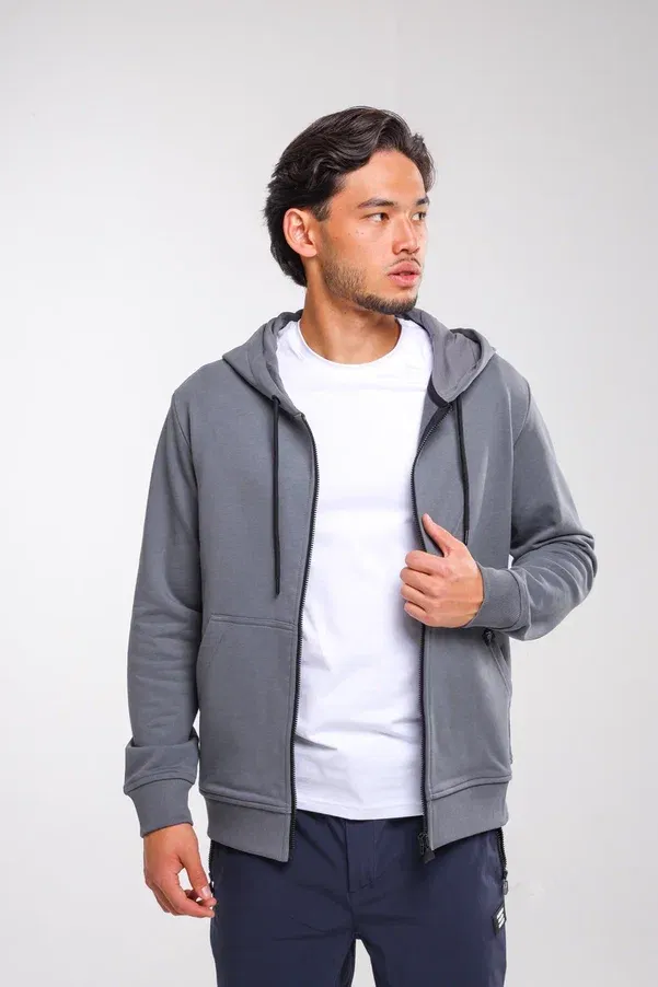 Кофта на замке NO LOGO GREY Кофта на замке NO LOGO GREY