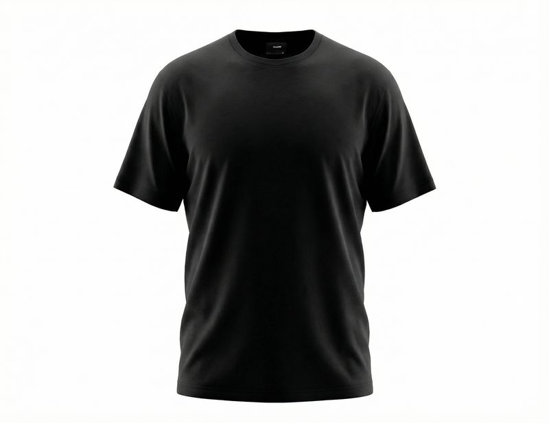 ФУТБОЛКА NO LOGO BLACK RELAXED FIT ФУТБОЛКА NO LOGO BLACK RELAXED FIT
