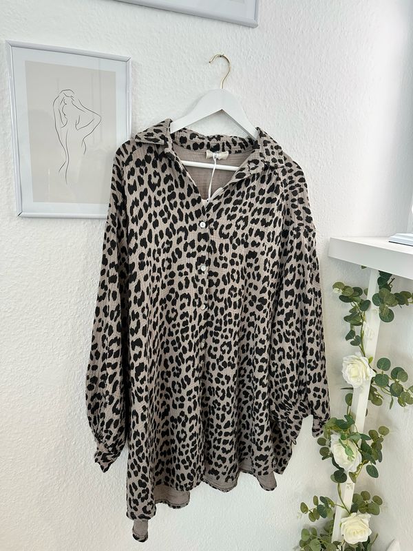 Leo Musselin Bluse Long