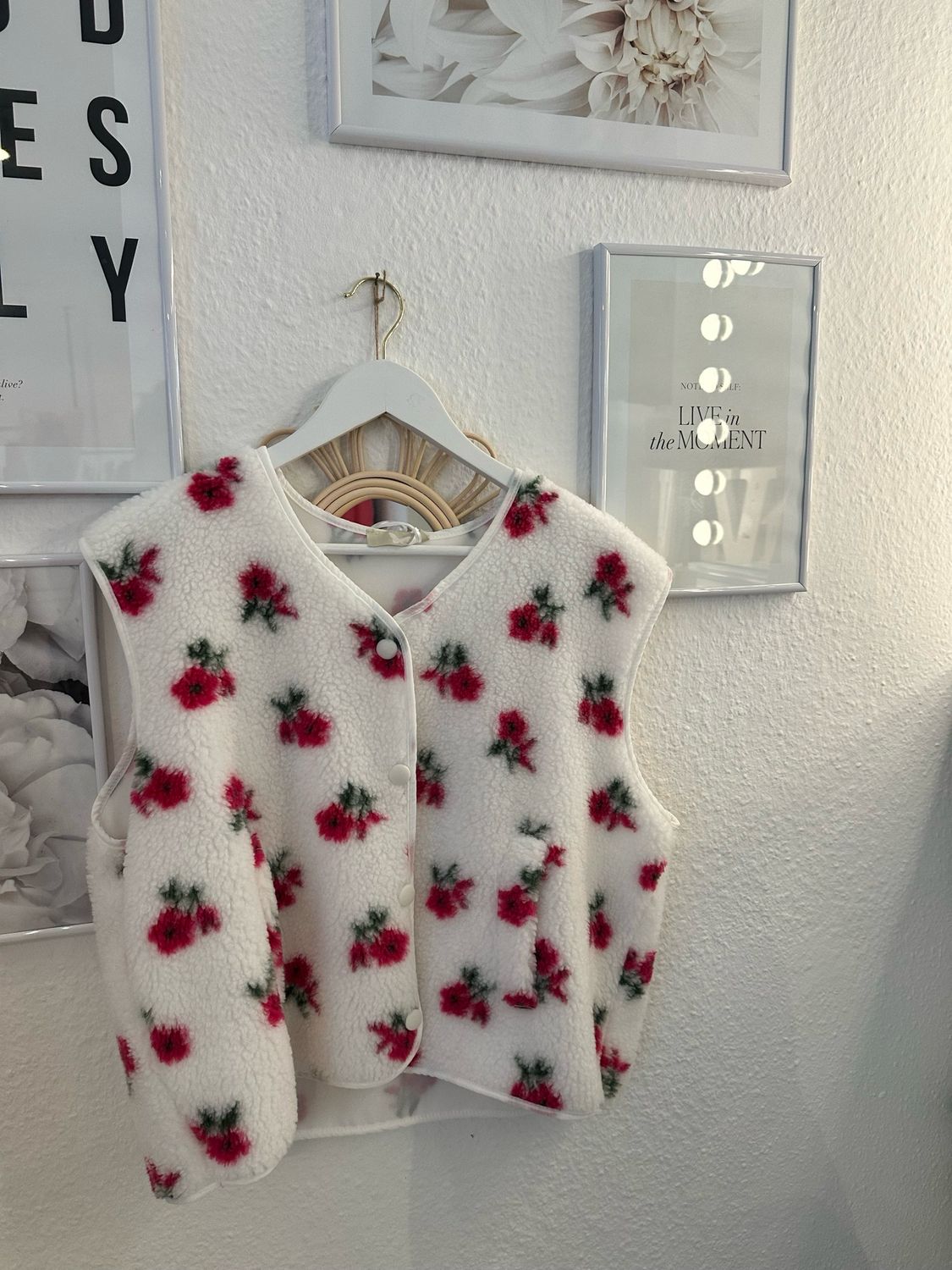 Blumen Teddy Weste
