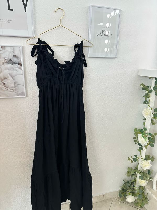 Maxi Musselin Kleid