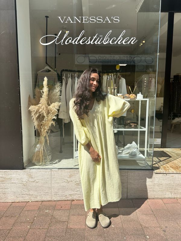 Musselin Kleid Maxi