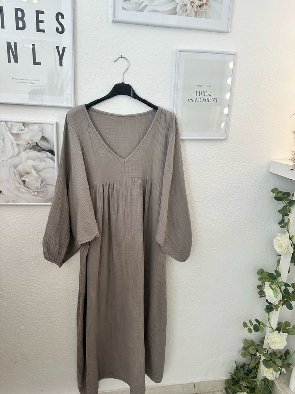 Musselin Kleid Maxi