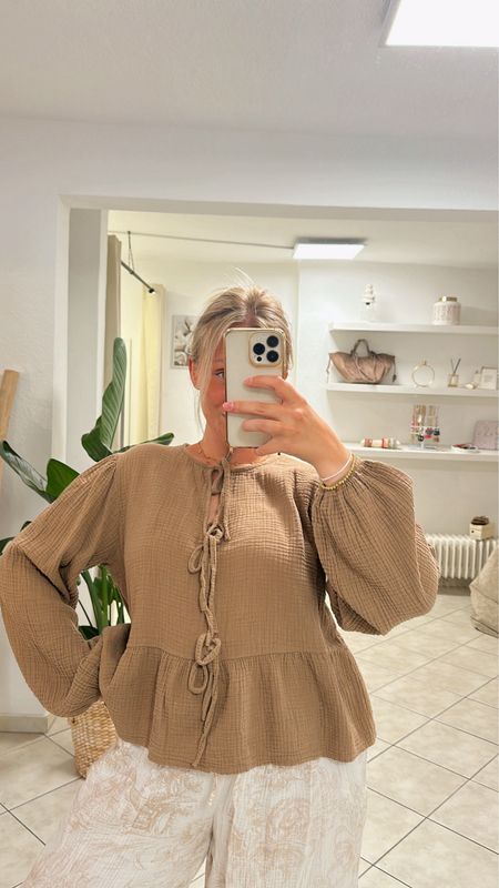 Musselin Bluse