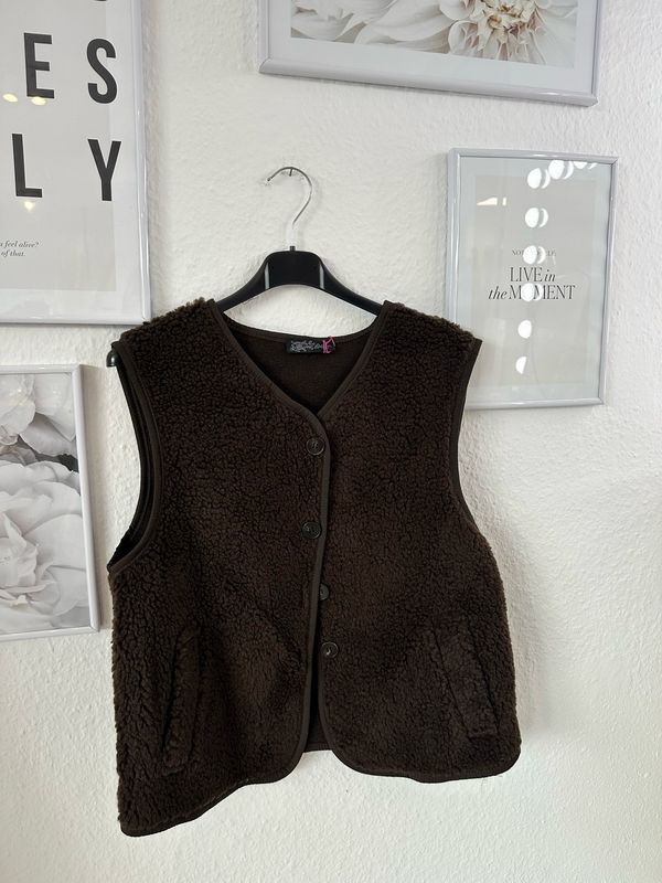 Weste dunkel braun