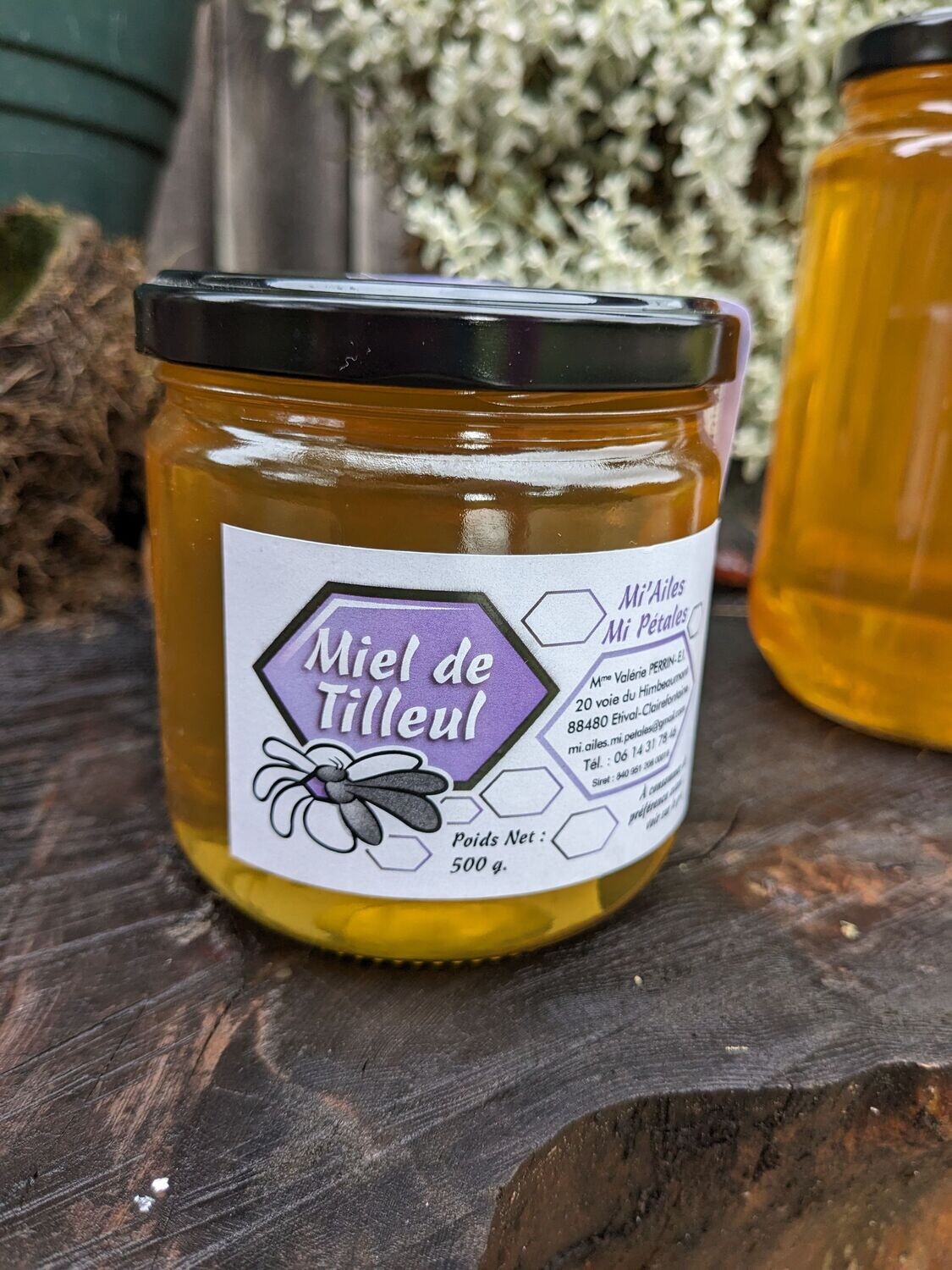 Miel de Tilleul 500 g Malheureusement épuisé, si les récoltes 2026 sont au rdv dispo vers septembre !