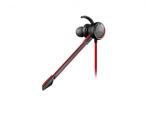 MSI CUFFIE HEADSET GAMING IMMERSE GH10, IN-LINE VOLUME E MIC CONTROL, MICROFONO REMOVIBILE, 3.5MM JACK, COMPATIBILITA IOS/ANDROID